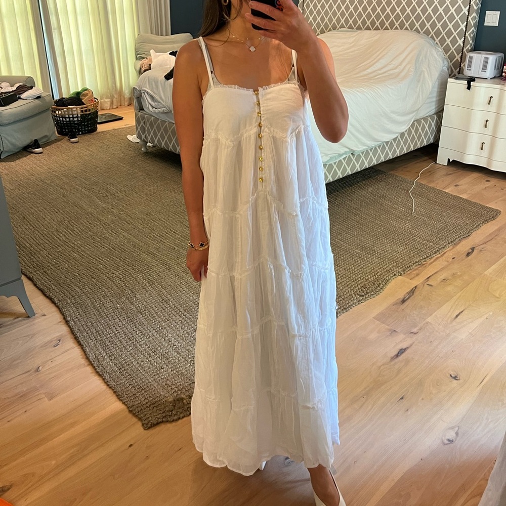 Show Me Your Mumu White Gracie Dress 100% Cotton NWT
